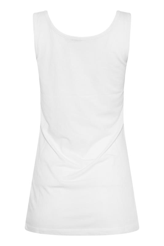LTS Tall White Vest Top 6