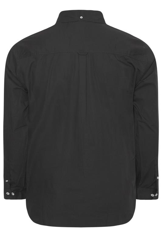 BadRhino Big & Tall Black Logo Poplin Long Sleeve Shirt | BadRhino 4