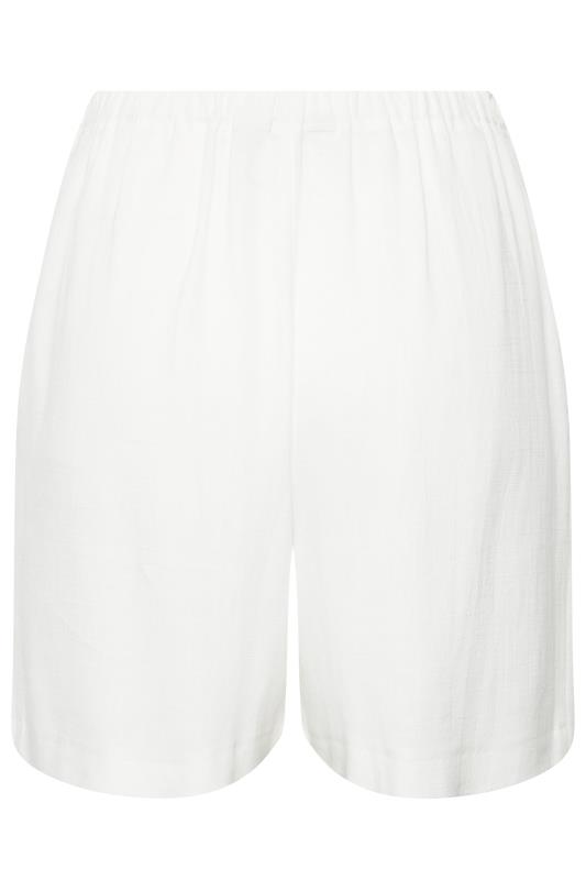 LTS Tall Women's White Linen Look Shorts | Long Tall Sally 5