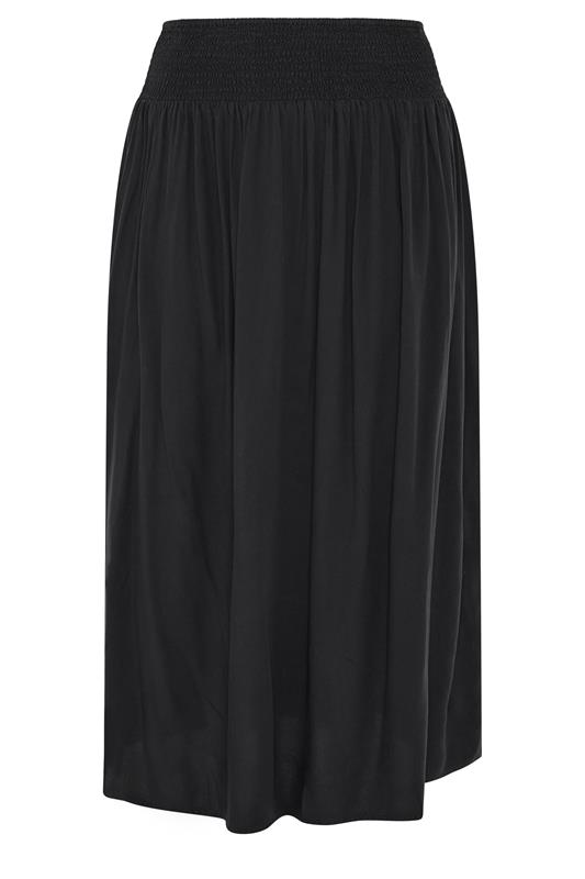 YOURS Plus Size Black Maxi Skirt | Yours Clothing 6