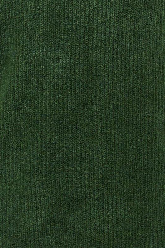 YOURS LUXURY Plus Size Green Dipped Hem Jumper | Yours Clothing 6