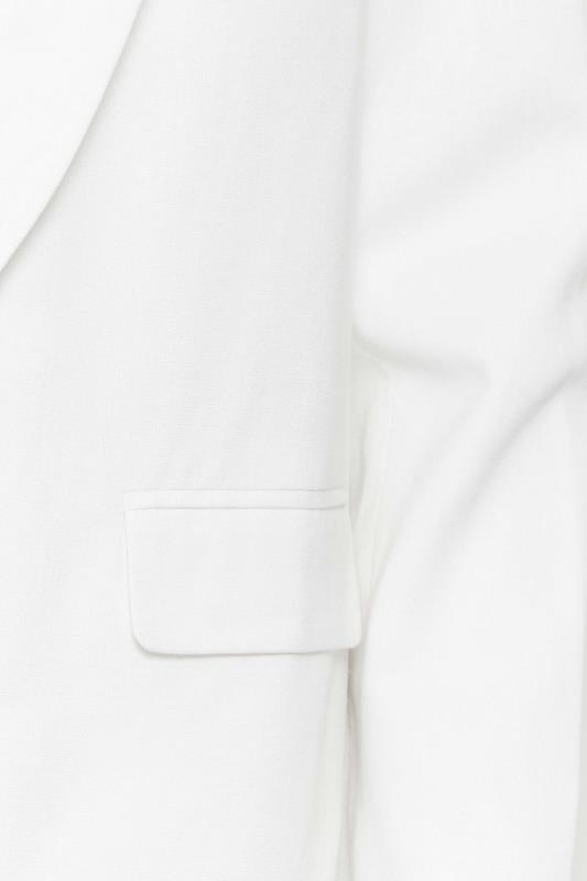 LTS Tall White Linen Blazer Jacket | Long Tall Sally  5