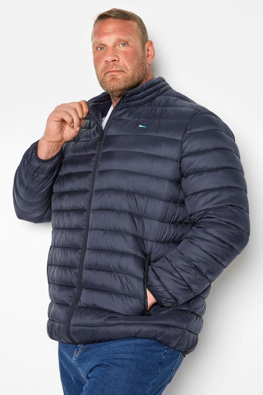 Men's  BadRhino Big & Tall Navy Blue Water Resistant Puffer Jacket