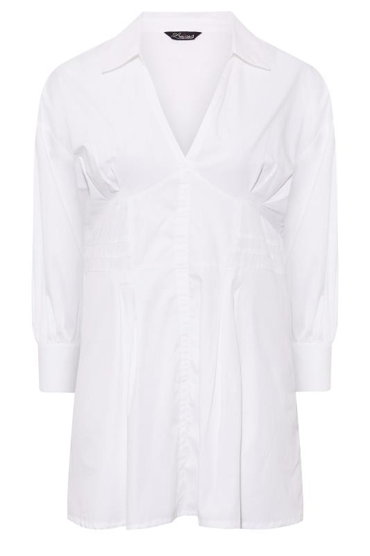 LIMITED COLLECTION Curve White Corset Shirt 1