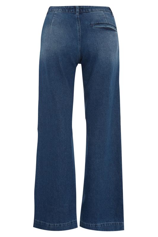 Plus Size Blue Wide Leg Jeans | Yours Clothing