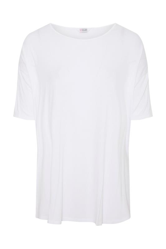 Plus Size White Oversized T-Shirt | Yours Clothing  2
