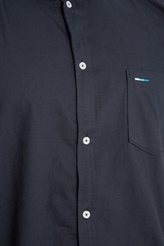 BadRhino Navy Blue Essential Short Sleeve Oxford Shirt | BadRhino 2