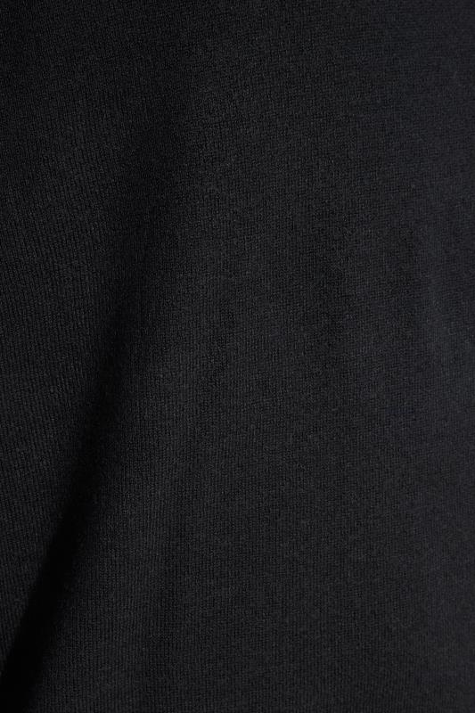 BadRhino Black Essential V-Neck Knitted Jumper | BadRhino 2