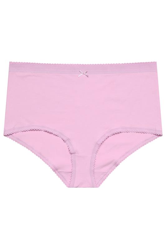 YOURSET 5 PACK Plus Size Pink Floral Spring Full Briefs | Yours Clothing 9