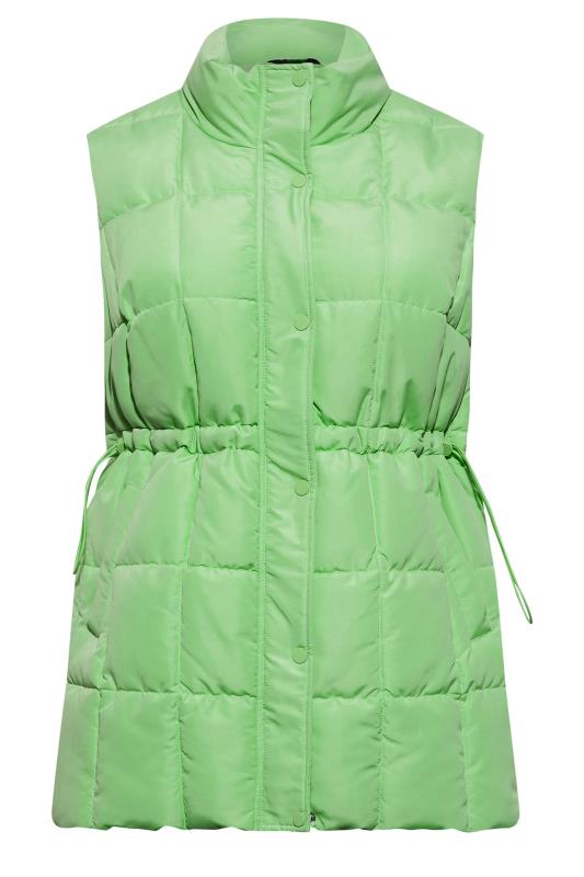 YOURS Plus Size Green Quilted Lightweight Gilet | Yours Clothing 6