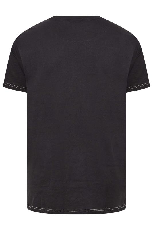KAM Big & Tall Black Tokyo Camo Print T-Shirt 2
