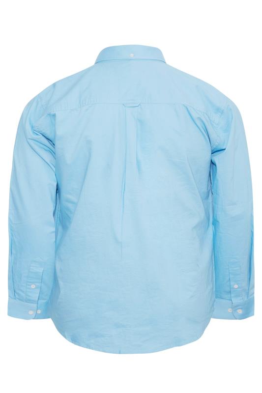 BadRhino Big & Tall Light Blue Essential Long Sleeve Oxford Shirt_Y.jpg
