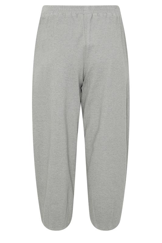 PixieGirl Petite Women's Grey Brushed Barrel Leg Trousers | PixieGirl  2