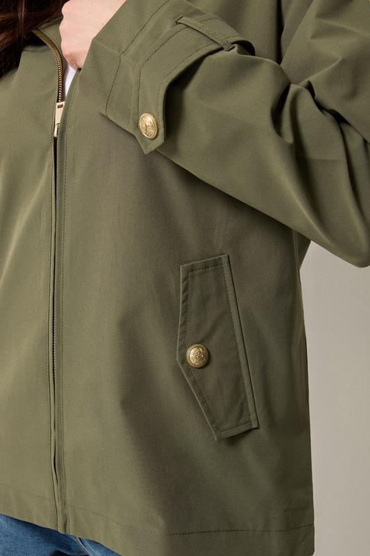 M&Co Khaki Green Short Mac Coat | M&Co 4