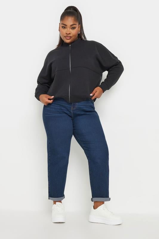 YOURS Plus Size Indigo Blue Boyfriend Jeans | Yours Clothing 3