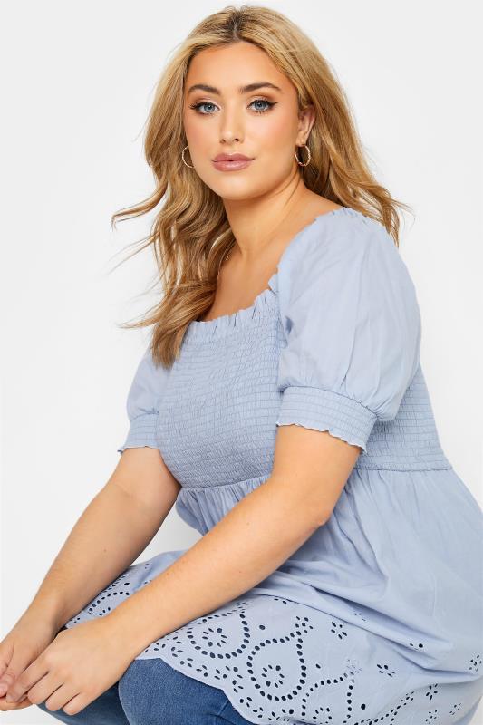 Curve Blue Shirred Broderie Anglaise Top_D.jpg