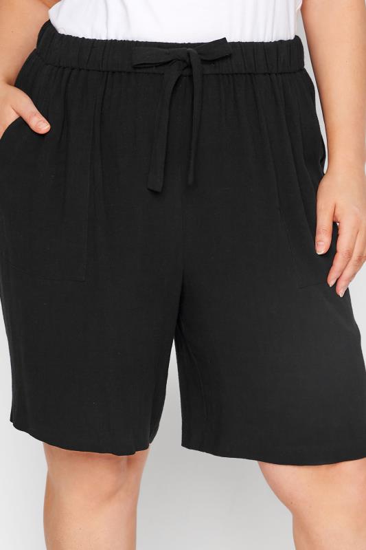 Curve Black Linen Shorts_C.jpg