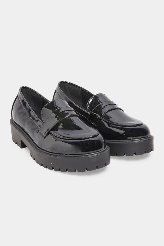 Black Patent Chunky Loafers In Extra Wide EEE Fit_AR.jpg