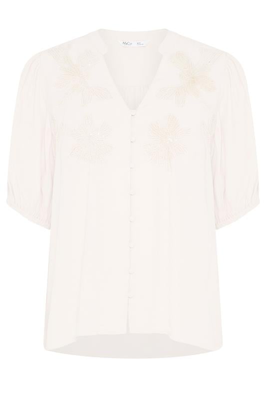M&Co Petite Light Pink Sequin Embellished Blouse | M&Co 5