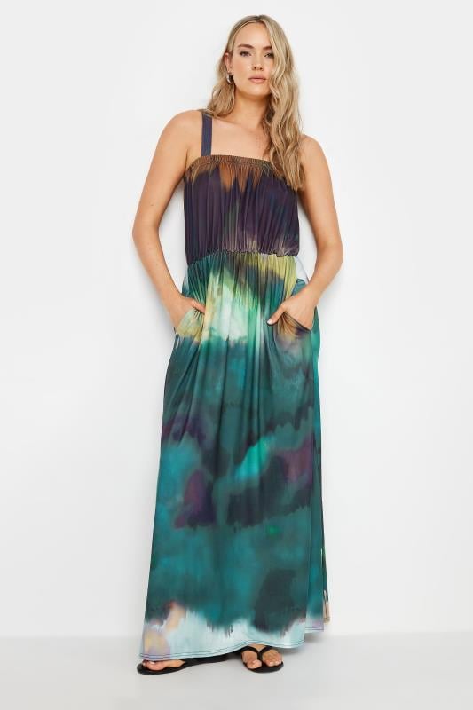 Tall  LTS Tall Green & Purple Ombre Maxi Dress