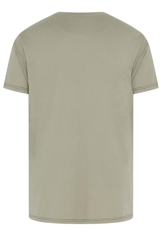 KAM Big & Tall Grey 'Greystone' Graphic Print T-Shirt | BadRhino 2
