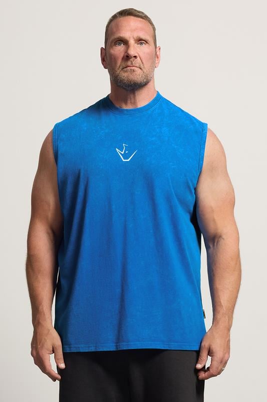 IronRhino Big & Tall Cobalt Blue Old English Vest