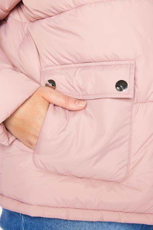 Pink Cropped Padded Puffer Coat_D1.jpg