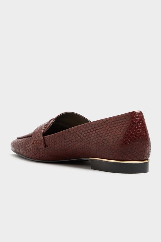 LTS Burgundy Red Metal Trim Loafers In Standard Fit | Long Tall Sally 5