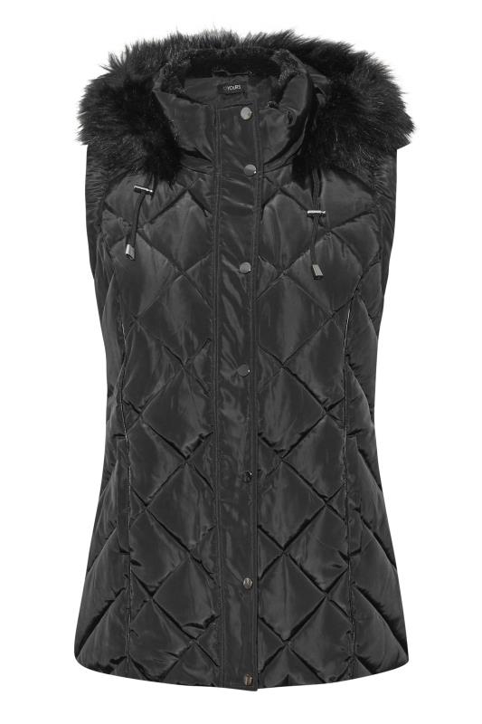 Curve Black Diamond Quilted Gilet 7
