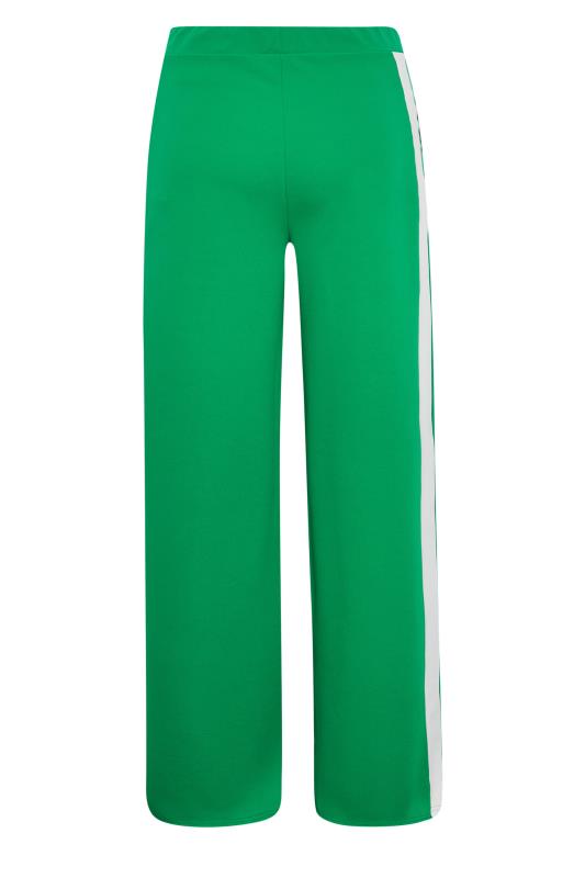 PixieGirl Green Side Stripe Wide Leg Trousers | PixieGirl 7