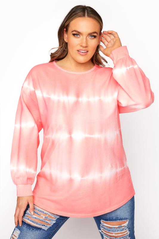 Coral Pink Tie Dye Sweatshirt_A.jpg