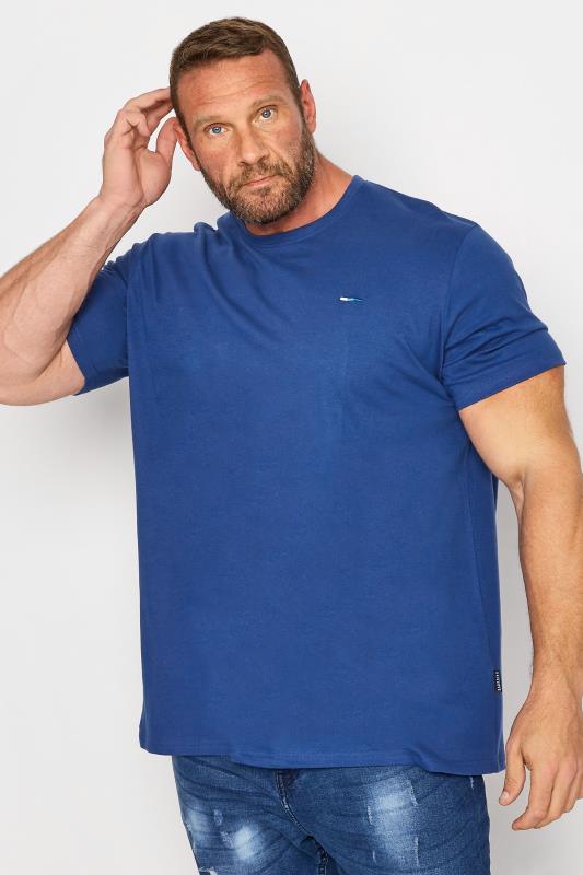 BadRhino Big & Tall 5 Pack Black & Blue Cotton T-Shirts 3