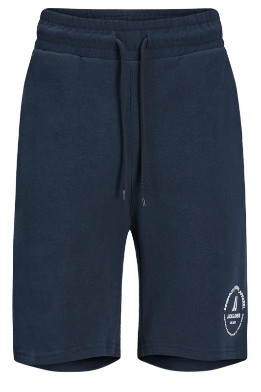 Jack & Jones Big & Tall Navy Blue 'Swift' Sweat Shorts | BadRhino 3