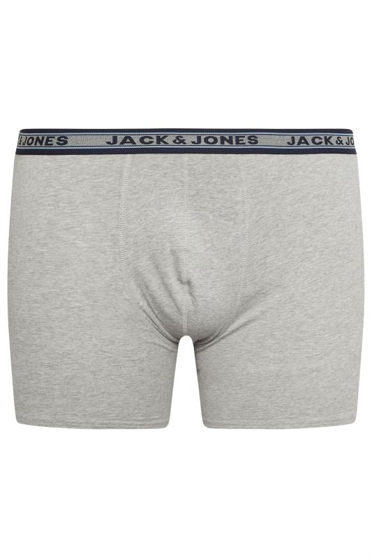 JACK & JONES Big & Tall Green & Grey 5 Pack Trunks | BadRhino 9