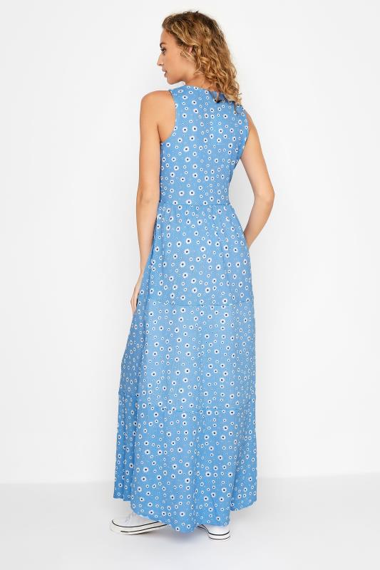 LTS Tall Blue Daisy Print Maxi Dress 3