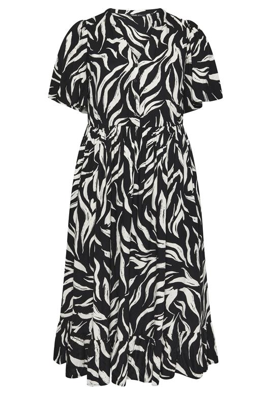 YOURS Plus Size Black Zebra Print Maxi Dress | Yours Clothing 5