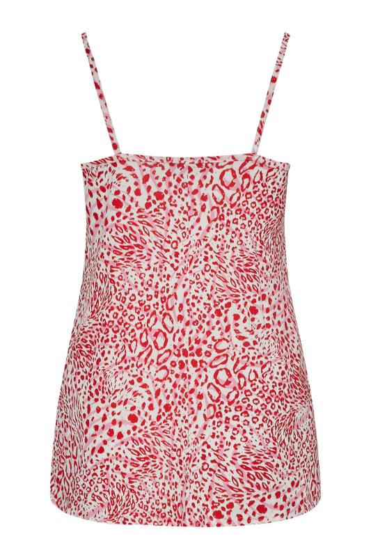 LIMITED COLLECTION Curve Pink Mixed Animal Print Strap Detail Cami Top 7