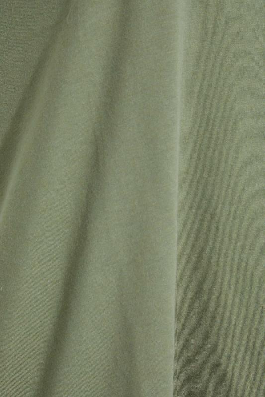 Petite Khaki Green Dipped Hem Vest Top | PixieGirl 4