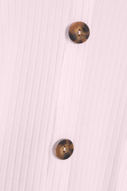 YOURS Plus Size Blush Pink Ribbed Swing Vest Top | Yours Clothing 4