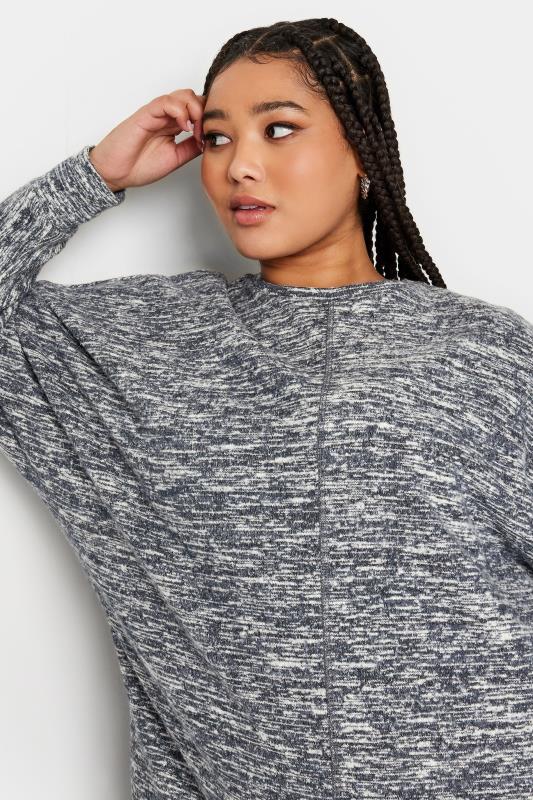 YOURS LUXURY Plus Size Grey Front Seam Detail Jumper | Yours Clothing 4