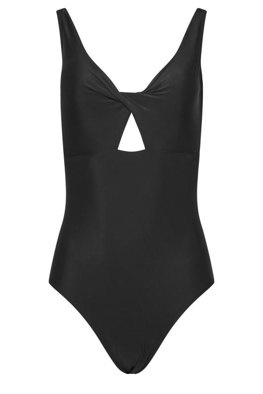 LTS Tall Black Twist Cut Out Swimsuit | Long Tall Sally  6