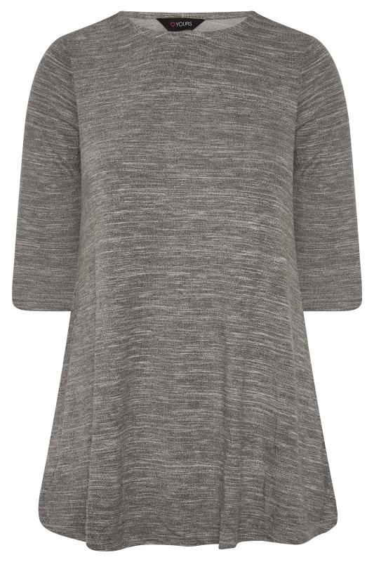 Grey 3/4 Length Sleeve Top_F.jpg