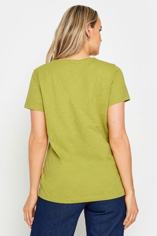 LTS Tall Womens Lime Green Cotton T-Shirt | Long Tall Sally 3