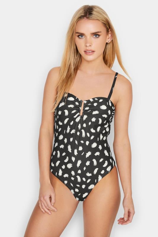 PixieGirl Black Dalmatian Print Sweetheart Swimsuit | PixieGirl 1