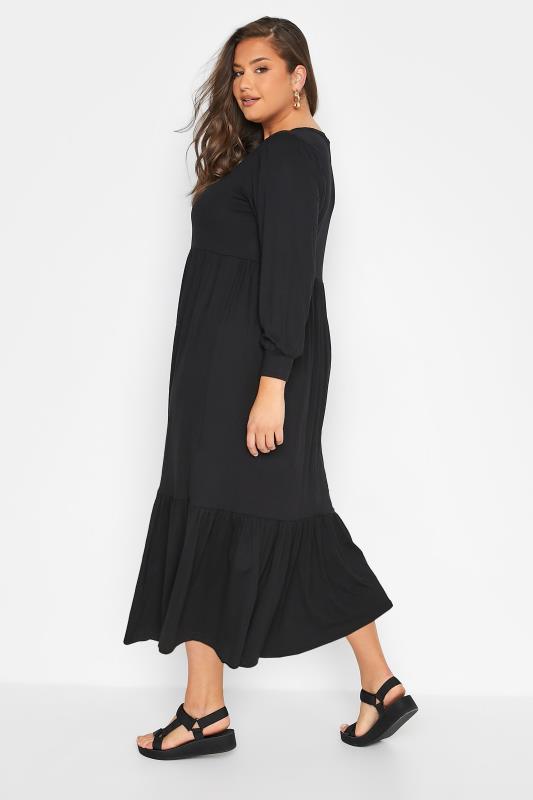 LIMITED COLLECTION Curve Black Smock Maxi Dress 3