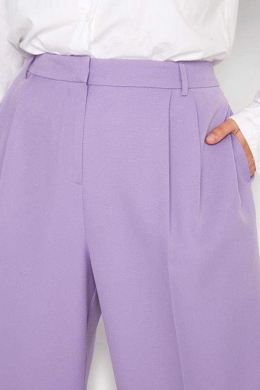 YOURS Plus Size Purple Wide Leg Trousers | Yours Clothing  3