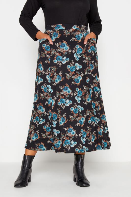 Black Floral Print Maxi Skirt_B.jpg