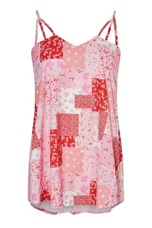 LIMITED COLLECTION Curve Pink Patchwork Print Cami Top_X.jpg