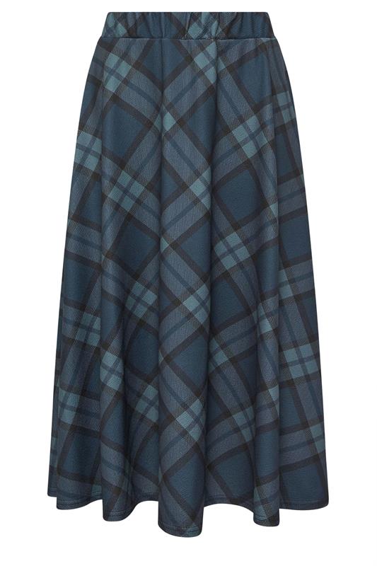 PixieGirl Petite Women's Green Check Midi Skirt | PixieGirl 6