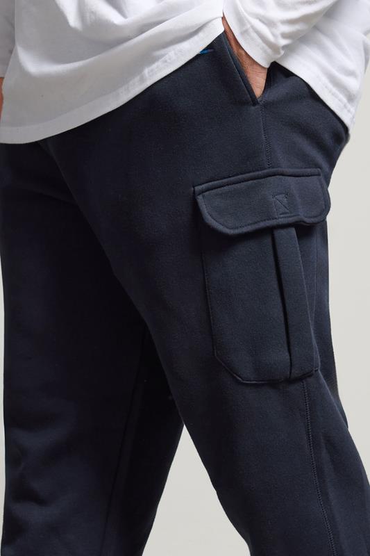 BadRhino Big & Tall Navy Blue Cargo Joggers | BadRhino 4